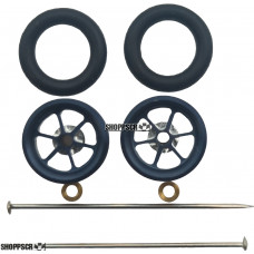 Pro Track Roadster in Gray 3/8" O-Ring Drag Wheelie Wheels / H.O. Fronts