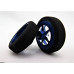 Pro Track Star in Blue 3/4" Foam Drag Front Wheels for 1/16" axle