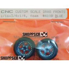 Pro Track Star in Blue 3/4" Foam Drag Front Wheels for 1/16" axle