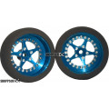 Pro Track Star in Blue 3/4" Foam Drag Front Wheels for 1/16" axle