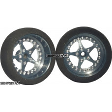 Pro Track Star in Gray 3/4" Foam Drag Front Wheels for 1/16" axle