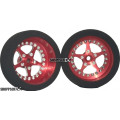 Pro Track Star in Red 3/4" Foam Drag Front Wheels for 1/16" axle