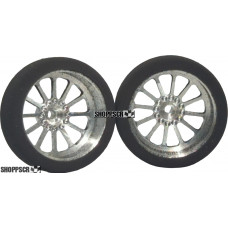 Pro Track Turbine in Plain 3/4" Foam Drag Front Wheels for 1/16" axle