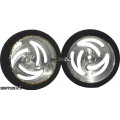 Pro Track Ninja in Plain 3/4" Foam Drag Front Wheels for 1/16" axle