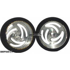 Pro Track Ninja in Plain 3/4" Foam Drag Front Wheels for 1/16" axle