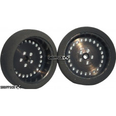 Pro Track Classic in Black 3/4" Foam Drag Front Wheels for 1/16" axle