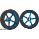 Pro Track Pro Star in Blue 3/4" Foam Drag Front Wheels for 1/16" axle