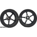 Pro Track Pro Star in Black 3/4" Foam Drag Front Wheels for 1/16" axle