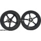 Pro Track Pro Star in Black 3/4" Foam Drag Front Wheels for 1/16" axle