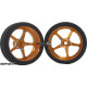 Pro Track Pro Star in Gold 3/4" Foam Drag Front Wheels for 1/16" axle