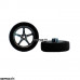 Pro Track Pro Star in Gray 3/4" Foam Drag Front Wheels for 1/16" axle