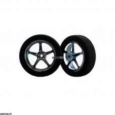 Pro Track Pro Star in Gray 3/4" Foam Drag Front Wheels for 1/16" axle