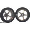 Pro Track Pro Star in Gray 3/4" Foam Drag Front Wheels for 1/16" axle