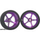 Pro Track Pro Star in Purple 3/4" Foam Drag Front Wheels for 1/16" axle