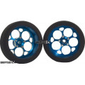 Pro Track Magnum in Blue 3/4" Foam Drag Front Wheels for 1/16" axle