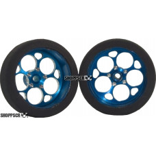 Pro Track Magnum in Blue 3/4" Foam Drag Front Wheels for 1/16" axle