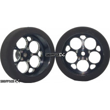Pro Track Magnum in Black 3/4" Foam Drag Front Wheels for 1/16" axle