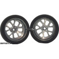 Pro Track Bulldog in Gray 3/4" Foam Drag Front Wheels for 1/16" axle