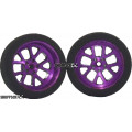 Pro Track Bulldog in Purple 3/4" Foam Drag Front Wheels for 1/16" axle