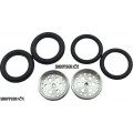 Pro Track Top Fuel in Plain 3/4" O-Ring Drag Front Wheels for 1/16" axle