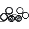 Pro Track Top Fuel in Black 3/4" O-Ring Drag Front Wheels for 1/16" axle