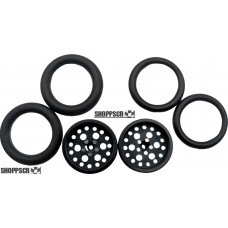 Pro Track Top Fuel in Black 3/4" O-Ring Drag Front Wheels for 1/16" axle