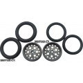 Pro Track Top Fuel in Gray 3/4" O-Ring Drag Front Wheels for 1/16" axle