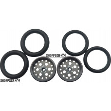 Pro Track Top Fuel in Gray 3/4" O-Ring Drag Front Wheels for 1/16" axle