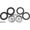 Pro Track Star in Plain 3/4" O-Ring Drag Front Wheels for 1/16" axle