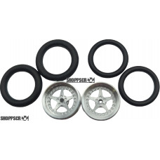 Pro Track Star in Plain 3/4" O-Ring Drag Front Wheels for 1/16" axle