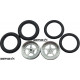 Pro Track Star in Plain 3/4" O-Ring Drag Front Wheels for 1/16" axle