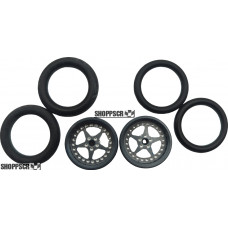 Pro Track Star in Gray 3/4" O-Ring Drag Front Wheels for 1/16" axle