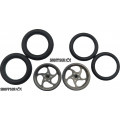 Pro Track Sawblade in Gray 3/4" O-Ring Drag Front Wheels for 1/16" axle