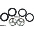 Pro Track Streter in Plain 3/4" O-Ring Drag Front Wheels for 1/16" axle