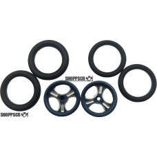 Pro Track Streter in Gray 3/4" O-Ring Drag Front Wheels for 1/16" axle