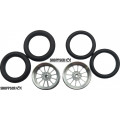 Pro Track Turbine in Plain 3/4" O-Ring Drag Front Wheels for 1/16" axle