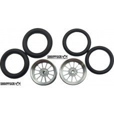 Pro Track Turbine in Plain 3/4" O-Ring Drag Front Wheels for 1/16" axle