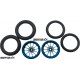 Pro Track Turbine in Blue 3/4" O-Ring Drag Front Wheels for 1/16" axle