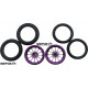 Pro Track Turbine in Purple 3/4" O-Ring Drag Front Wheels for 1/16" axle