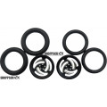 Pro Track Ninja in Black 3/4" O-Ring Drag Front Wheels for 1/16" axle