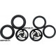 Pro Track Ninja in Black 3/4" O-Ring Drag Front Wheels for 1/16" axle