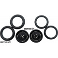 Pro Track Classic in Black 3/4" O-Ring Drag Front Wheels for 1/16" axle