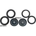 Pro Track Classic in Gray 3/4" O-Ring Drag Front Wheels for 1/16" axle