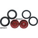Pro Track Classic in Red 3/4" O-Ring Drag Front Wheels for 1/16" axle
