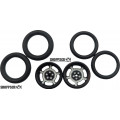 Pro Track Daytona in Black 3/4" O-Ring Drag Front Wheels for 1/16" axle