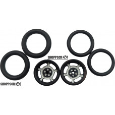 Pro Track Daytona in Black 3/4" O-Ring Drag Front Wheels for 1/16" axle