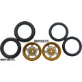 Pro Track Daytona in Gold 3/4" O-Ring Drag Front Wheels for 1/16" axle