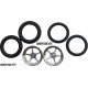 Pro Track Pro Star in Plain 3/4" O-Ring Drag Front Wheels for 1/16" axle