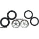 Pro Track Magnum in Plain 3/4" O-Ring Drag Front Wheels for 1/16" axle