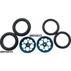 Pro Track Magnum in Blue 3/4" O-Ring Drag Front Wheels for 1/16" axle